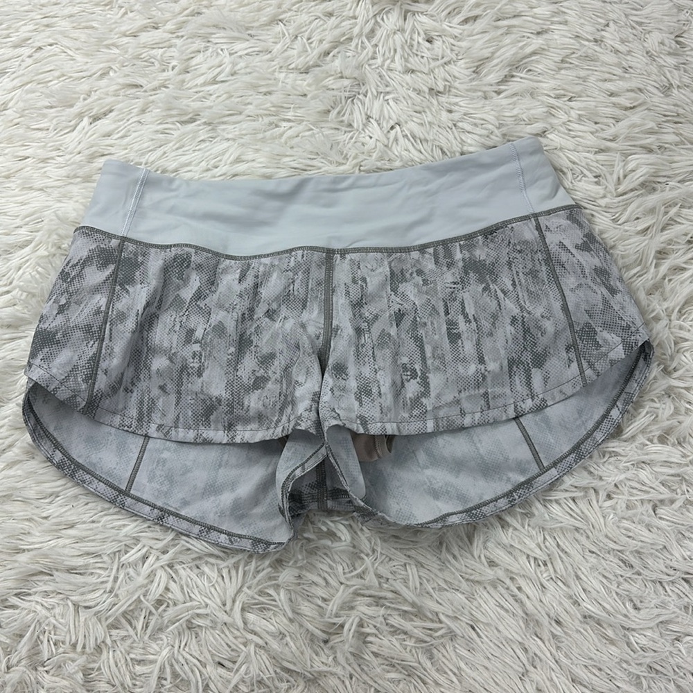 Lululemon Speed Up Short *2.5" City Breeze Alpine White Multi / Alpine White